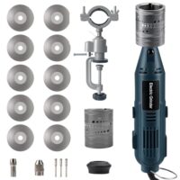 Elektrodenschleifer für WIG-Schweißen, 6 Größen, 8 Winkel, Diamantscheiben und CNC-Dorne