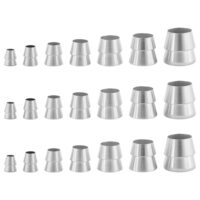 Briny River 21-teilige Runde Axtstielkeile aus hochwertigem Metall für verschiedene Größen von Werkzeuggriff-Befestigungsanforderungen