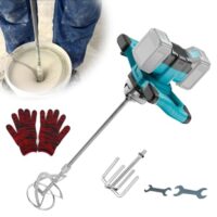 Kompatibler Akku-Farbmörtelrührer mit 18-21V Batterie, Rührwerk für Farbe, Zement und Mörtel