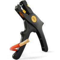 BAURIX Abisolierzange automatisch, Abisolierwerkzeug mit Kabelschneider für Kabel 0,5–6 mm²