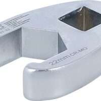 BGS 1757-22 Hahnenfußschlüssel, 12,5 mm (1/2") Schlüsselweite SW 22 mm, hochwertiges Werkzeug für Heimwerker und Profis