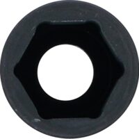 Hochwertiger Kraft-Steckschlüssel-Einsatz Sechskant mit 12,5 mm (1/2") Schlüsselweite und CR-MO Stahl für Heimwerker und Handwerker