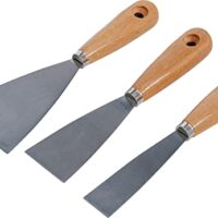 BGS Diy Spachtelsatz mit Holzgriff, 3-teilig, 30/50/80 mm für Renovierungsarbeiten