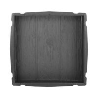 Betonform, Schalungsform, Gießform, Plastikformen für Beton, Terrassenplatte, Trittsteinplatte, Gehwegplatte, Betonplatte, Trittstein mit Holzoptik 40x40x5 cm