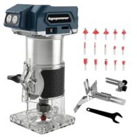 Bürstenlose Oberfräse für Bosch 18V Akku mit hoher Geschwindigkeit und 5-stufiger Kantenfräse