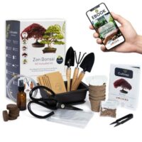 Bonsai-Set von Cultivea - Pflanzenpflege, Draht, Dünger und Werkzeuge für eine natürliche Bonsai-Behandlung - Ideales Geschenk für Gartennutzer