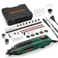 Multifunktionswerkzeug 200W, Rotationswerkzeug Set mit 128 Zubehörteilen für Schneiden, Schleifen, Gravieren und Polieren