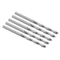 Holzspiralbohrer mit Zentrierspitze und Vorschneider, HSS-G Holzbohrer Ø 4,5 mm in der 5er Packung, hochwertiges Werkzeug für Heimwerkerprojekte