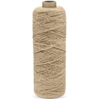 Naturjutegarn für Geschenkverpackungen, 1mm braune Juteschnur, 200 m lang, langlebig und robust