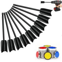 Epoxy Mischpaddel mit Mixer Aufsatz für Harz, ideal für das Mischen von Epoxidharzen und Farben, wiederverwendbar und leicht zu reinigen