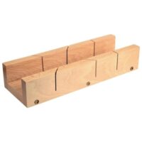 Hochwertige Schneidlade aus Buchenholz für Holzarbeiten mit Maßen 300 x 65 x 38 mm