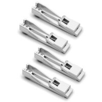 Genmistu T-track Vise Hold Down Clamp Kit für große Holz- und Metallbearbeitungsprojekte, flache Aluminium-Zehenklemme, Größe 106x22x15mm, 4 Stück