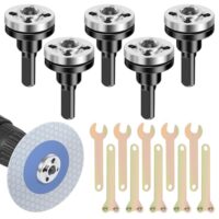 Set mit 5 Handbohrmaschinen, Conversion Rod, Winkelschleifer Zubehör und Trennscheibe Dorn Adapter für präzises Schneiden, Schliefen und Polieren von Metall, Holz und Oberflächen