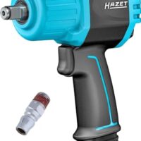 HAZET Schlagschrauber 9012TT mit Twin-Turbo Technologie, Maximal-Lösemoment 2200 Nm, Vierkanten-Antrieb und Hochleistungs-Doppelhammer-Schlagwerk