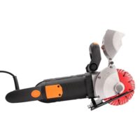 Hanmorfarbi Schlitzmaschine für Wände, Beton und Stein, 4800W Nass-/Trocken-Schnitt-Schlitzmaschine mit 5 Sägeblättern und 5000 U/min Diamantsägeblatt