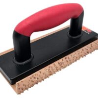 HERO Hartmetall Handschleifer Schleifbrett mit abgewinkelter Seite, Wolframcarbid-Schleiffläche für Beton, Putz, Holz und Mauerwerk