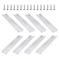 8 Stk Hutschiene 200 mm lang, Aluminium Schiene, DIN Schiene für Verteilerschrank und Elektrische Schaltschränke