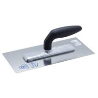 Glättekelle für Putzer-, Trockenbau- und Spachtelarbeiten, rostfreier Stahl, Kunststoffgriff, 280x130x0,7 mm