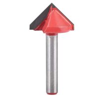 Hochwertiger KATUR V Nutfräser für CNC Gravur und Holzbearbeitung, Hartmetallbestückt mit 6mm Schaft