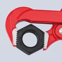 Hochwertige KNIPEX Rohrzange 90° rot pulverbeschichtet mit 310 mm Länge für Arbeit an Rohren