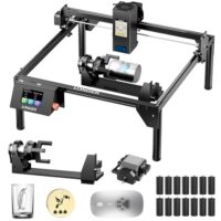 Hochentwickelte und leistungsstarke Lasergraviermaschine für professionelle und private Zwecke, mit 20.000-mW-Lasermodul und integriertem 3,5-Zoll-Touchscreen.