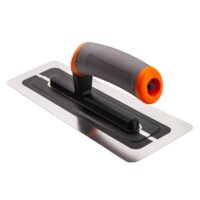 Hochwertige Glattekelle aus Edelstahl, ergonomischer Griff, rutschfester Halt, ideal für Trockenbau und Verarbeitung