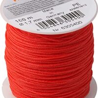 Rot geflochtene Maurerschnur mit hoher Reißfestigkeit und Belastbarkeit, ideal für Maurerarbeiten, Pflasterarbeiten, Bauarbeiten und mehr