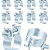 Kleine Schlauchschellen, 10 Stück, 14-16mm, verstellbar, für Kraftstoffeinspritzung, Gelenkbolzenschelle, Mini-Rohrschellen, Auspuffrohr, Benzinrohr