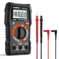 Digital Multimeter für Heimwerker und Elektriker mit KAIWEETS KM100s, AC/DC Spannung, DC Strom, Durchgang, Widerstand, Diode mit Messleitungen