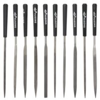 10 Stück Nadelfeilen Set Mini Diamantfeile Needle File Set Diamond Feilen Set Diamant Nadelfeilen Set, für hochpräzise Schleifarbeiten auf Holz, Metall und Kunststoff