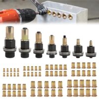 VUTYNKO 7 Stück Nietmutternzange Set, Nietenzange Nietmuttern Set mit 70 Muttern und Einpressmuttern für M3 M4 M5 M6 M8 M10 M12