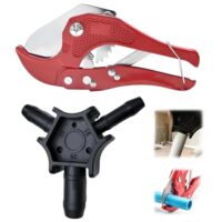 Das Oiieco Werkzeugset Verbundrohr mit Rohrschneider 42 mm und Multi Kalibrierer 16 20 26 mm, ideal für Heimwerker und Profis