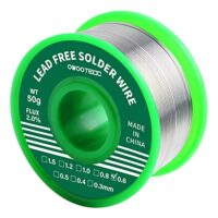Bleifreier Löt draht mit Kolophonium kern zum Elektrolöten und Heimwerken, 50g Nettogewicht, 0,6 mm Durchmesser