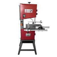 PAULIMOT Holzbandsäge MJ12, Tisch 480 x 390 mm - professionelle Säge für Heimwerker mit schwenkbarem Sägeblatt und zwei Schnittgeschwindigkeiten.