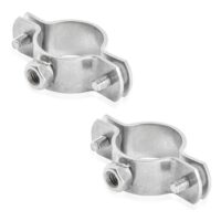 PRIOstahl Rohrschelle Set aus Edelstahl V2A für den Einsatz in verschiedenen Bereichen, Robust und widerstandsfähig gegen Witterungseinflüsse.