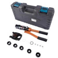 Hydraulisches Presswerkzeug mit 5 Zangen und drehbarem Kopf für Kupferrohr-, C-Stahl- und Edelstahlrohren