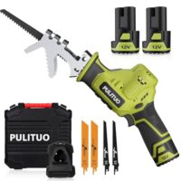 Elektrische Säbelsäge mit variabler Drehzahl, 2 x 2.0Ah Akkus und Schnelllade-Gerät