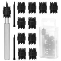 Set mit 13 Schweißpunktbohrern für das Hochpräzise Schneiden von dünnem Edelstahl, Eisen und Aluminiumplatten.