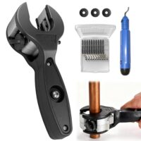 Ratsche Rohrabschneider Edelstahl Set, Kupferrohr Schneider 8-29mm, Rohrschneidemaschine für Edelstahl Kupferrohr Kunststoff Aluminium