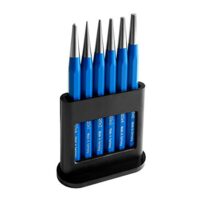 Professionelles Werkzeugset mit 5 Splintentreibern und 1 Ankörner für Metallarbeiten, KFZ-Reparatur, Maschinenbau und Feinmechanik