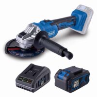 Scheppach Akku Winkelschleifer C-AG125-X mit 20V-Batterie und Ladegerät, Schleifscheiben-Ø 125mm, Drehzahl 2500‒10000 min-1 in 6 Stufen, Softstart & Überlastschutz, 10 Jahre Garantie
