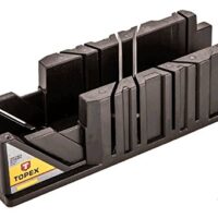 Gehrungslade aus Kunststoff für das Schneiden von Holzwinkeln mit präzisen Schnittwinkeln 22,5°, 45° und 90°, ideal für Profis und DIY-Anfänger