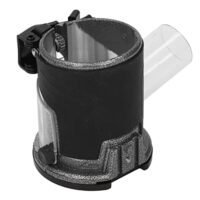 Aluminiumlegierung-Trimmerbasis mit Schwarzem und Transparentem Kunststoffstaub für Büro-Klebebandspender, robuste und langlebige Trimmergrundlage für Heimwerker und Profis