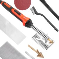 Kunststoffreparatur-Schweißgerät mit 3 Schweißspitzen & 20 Schweißstäben, Reparatur-Kit für Autostoßstangen, Kajaks, Spielzeuge, Elektronik