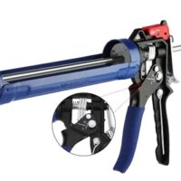 Professionelle Kartuschenpistole mit 360° Drehrahmen für das Auftragen von Materialien wie Silikonkitt, Baukleber und weiteren