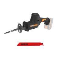 Leistungsstarker Akku-Säbelsäge mit Brushless Motor und LED Licht, 20V, ohne Akku & Ladegerät