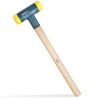Hochwertiger Gummihammer mit Rund-Schlagkopf von Wiha, ideal für Heimwerker und Handwerker