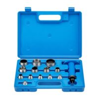 Ergänzendes Lochstanzer Set aus Stahl, 13-teilig, für Leder, Kunststoff und Gummi geeignet, Präzisionsstanzwerkzeug mit Aufbewahrungsbox