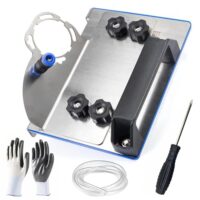 Winkelschleifer-Ständer für Schneiden von Fliesen im 45°-Winkel, mit Wasserleitung, ideal für Winkelschleifer Typ 100