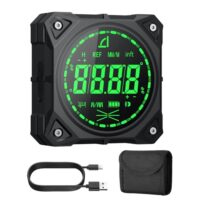 Digitaler Winkelmesser mit LED-Anzeige, vierseitig magnetisch, für Holzarbeiten und Werkstätten